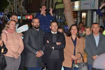 Encendido de la decoración navideña e inauguración del belén canario de Los Llanos  (Foto Francisco Javier Santana)